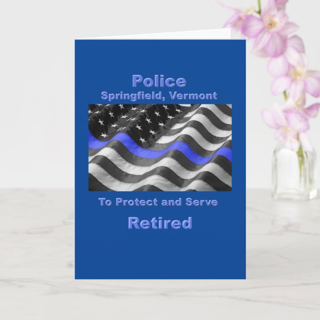 Carte Springfield, Vermont. Police (Orchidée)