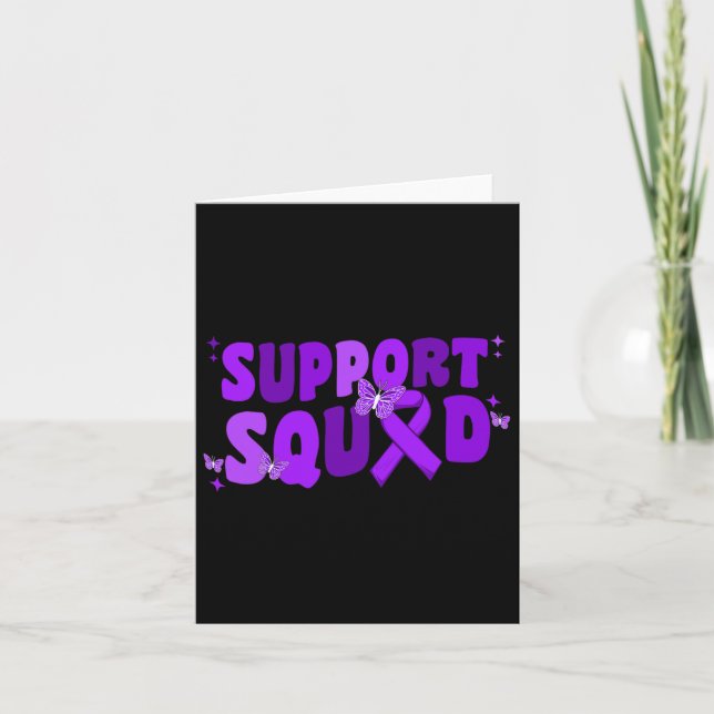 Carte Squad Alzheimerheimer Le papillon de sensibilisati (Devant)