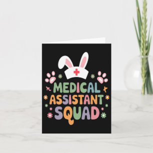 Carte Squad Médicale Estad Easter Bunny Oeufs Drôle East