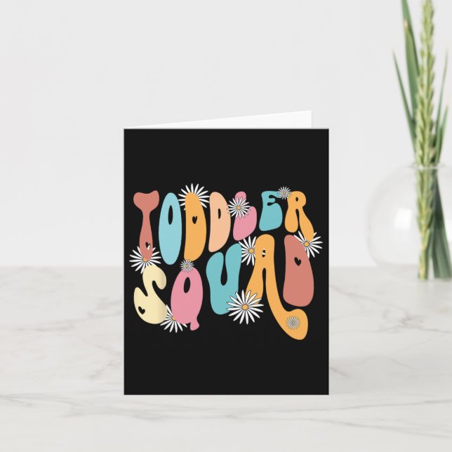 Carte Squad PrK Enseignant À La Maternelle Retourner À L (Devant)