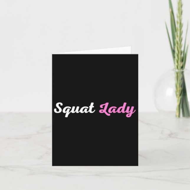 Carte Squat Lady (Devant)