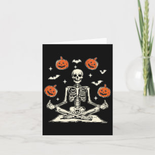 Carte Squelette anti Trump Halloween manches longues