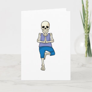 Carte Squelette au Yoga Stretch