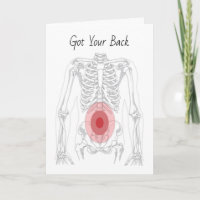 Squelette avec douleur au dos pour la chiropratiqu