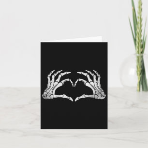 Carte Squelette Coeur main Signer Costume d'Halloween Vi