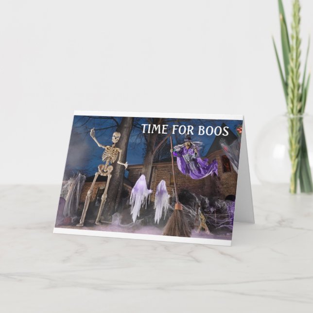 CARTE SQUELETTE COMIQUE POUR CET HALLOWEEN (Devant)
