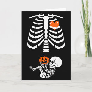 Carte Squelette de bébé Halloween Cage thoracique Matern