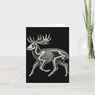 Carte Squelette de cerf Halloween