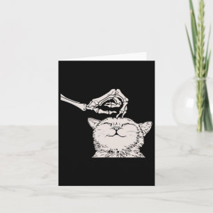 Carte Squelette de chat Main Costume d'Halloween paresse