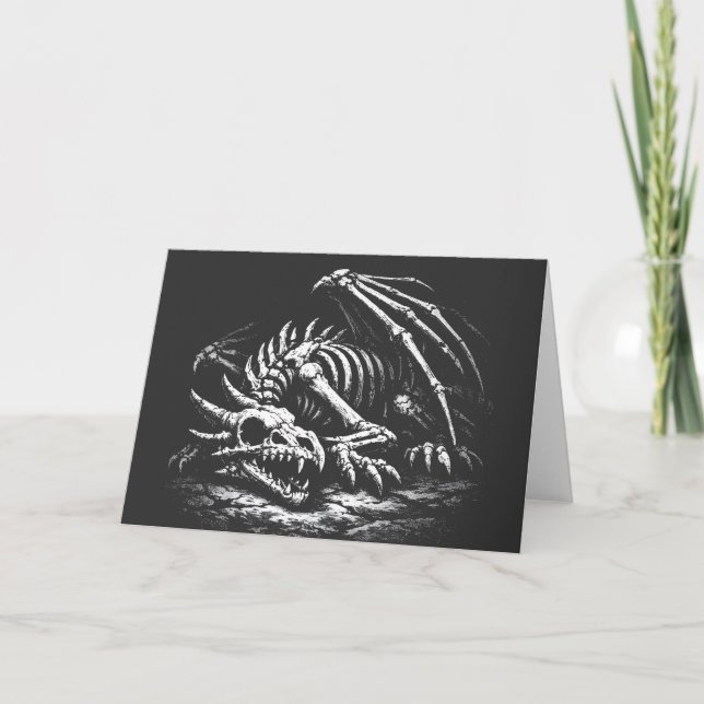Carte Squelette de dragon — par BurnsInHell (Devant)
