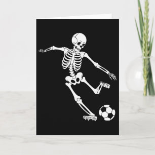 Carte Squelette de football Halloween Hommes Garçons Jou