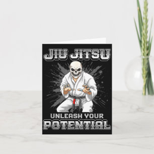 Carte Squelette de Jiu Jitsu Brésilien MMA et Grappling