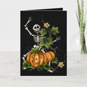Carte SQUELETTE et JACK HEUREUX par SHARON SHARPE