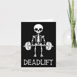Carte Squelette Gym Musculation Fitness