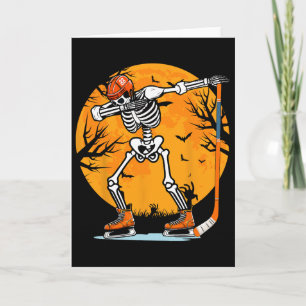 Carte Squelette Hockey sur glace Halloween Garçons Dabbi