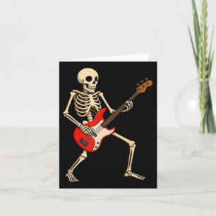 Carte Squelette qui se balance pour les amateurs de musi