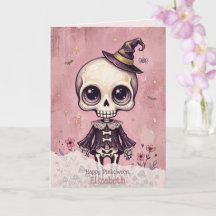 Squelette rose Halloween Mignon Gothique Pinkoween