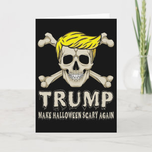 Carte Squelette Trump Faire Halloween Sombre à nouveau l