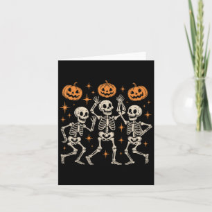 Carte Squelettes dansants Danse d'Halloween Danse macabr