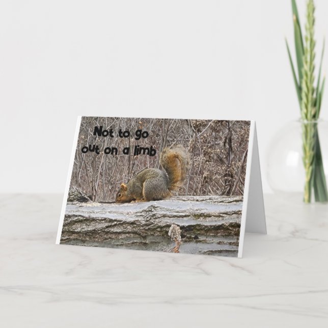 Carte SQUIRREL NE PEUT PAS CROIRE QUE C'EST VOTRE "60ème (Devant)