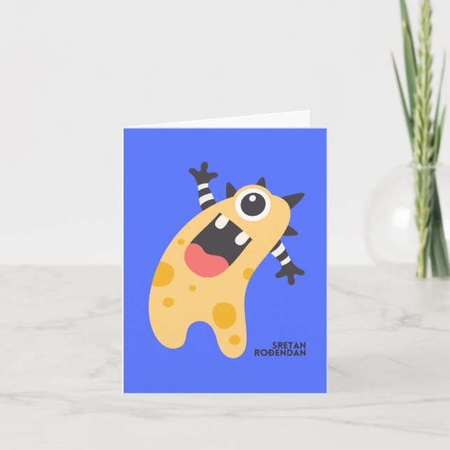 Carte Sretan rođendan, Joyeux anniversaire croate (Devant)