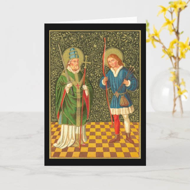 Carte SS. Fabian & Sebastian (PA 01) (Fleur jaune)