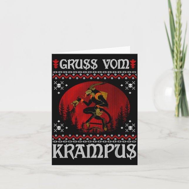 Carte Ss Vom Krampus Christmas Evil Xmas Horror Ugly Swe (Devant)