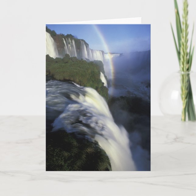 Carte SSA, Brésil, Chutes d'Iguassu avec arc-en-ciel (Devant)