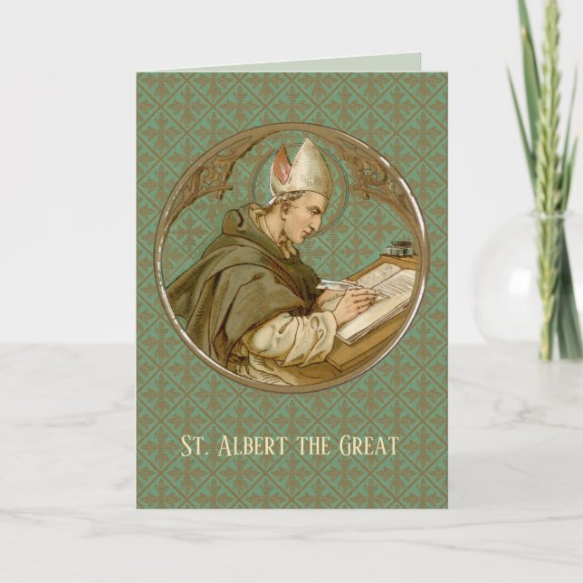 Carte St. Albert le Grand (BK 013) Salutation blanche (Devant)
