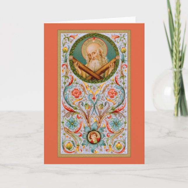 Carte St. Andrew l'Apôtre (JMAS 02) Salutation blanche (Devant)