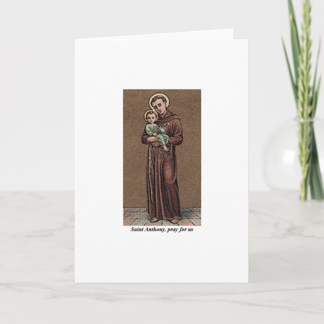 Carte St Anthony prient pour nous (Devant)