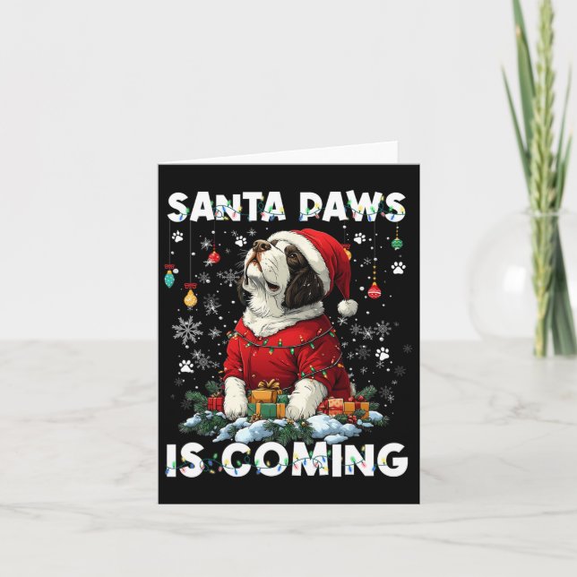 Carte St. Bernard Arbre de Noël Décorations Amoureux des (Devant)