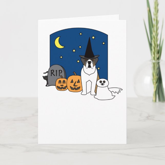 Carte St Bernard Halloween (Devant)