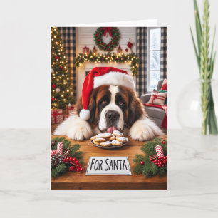 Carte St Bernard pas Santa