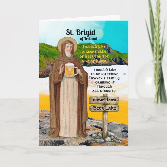 Carte St. Brigid of Ireland and Her Lake of Beer (Devant)