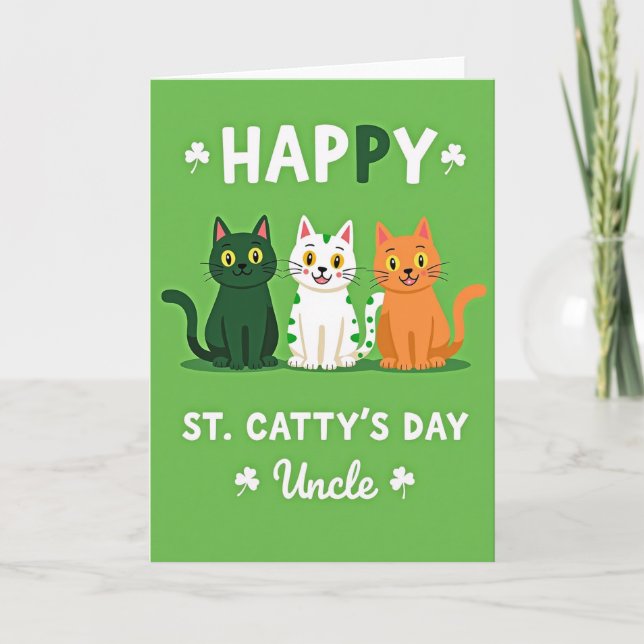 Carte St Cattys Day Uncle Card (Devant)