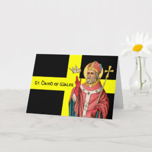 Carte St. David du Pays de Galles (P 001) et son drapeau