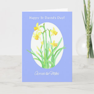 Carte St David's Day Daffodils Card, Across the Miles