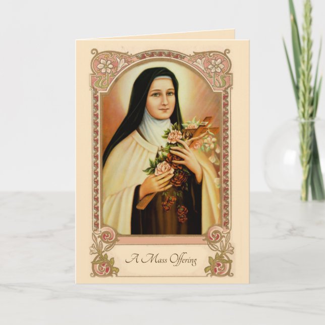 Carte St de offre de masse catholique traditionnel (Devant)