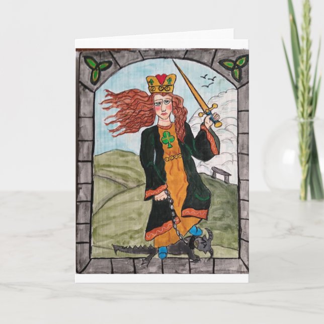 Carte St Dymphna du Retablo créé par KK Hannegan (Devant)