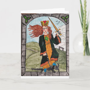 Carte St Dymphna from the Retablo created by KK Hannegan