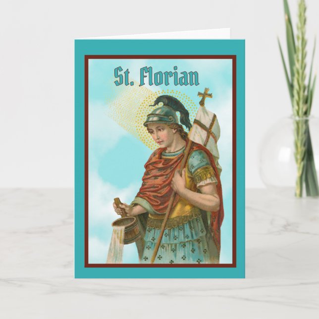 Carte St. Florian avec seau (Ciel clair; M 019) (Devant)