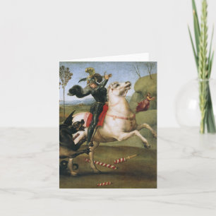 Carte St. George Combattre Dragon Raphael Art