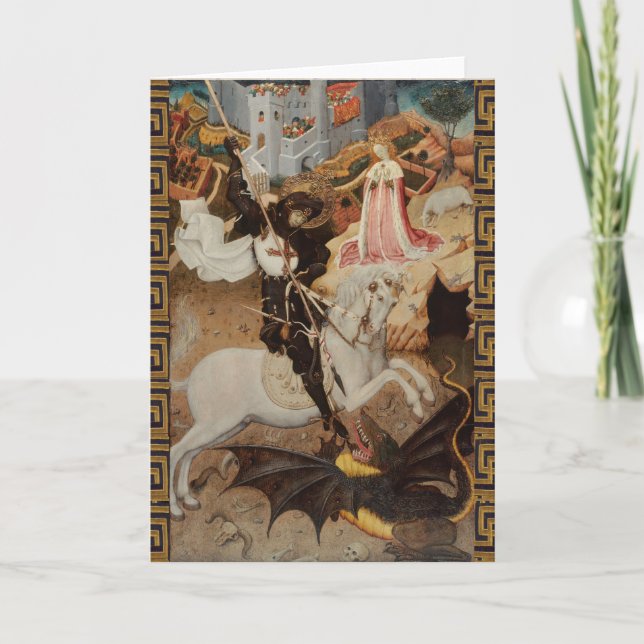 Carte St. George et le Dragon par Bernat Martorell (Devant)