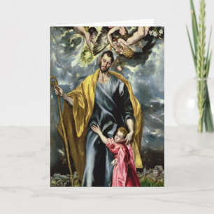 Carte St Joseph et l'enfant du Christ, 1597-99