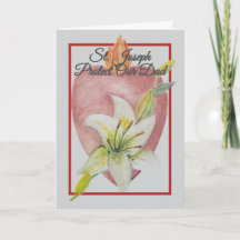 Carte St. Joseph Protégez Notre Papa | Fête des Pè