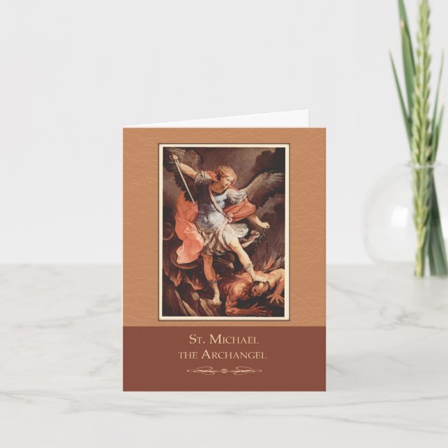 Carte St Michael qu'Arkhangel prient pour nous (Devant)