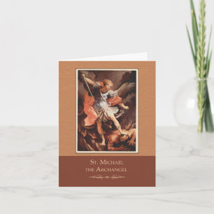 Carte St Michael qu'Arkhangel prient pour nous