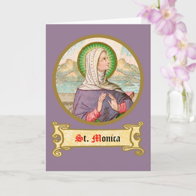 Carte St. Monica of Tagaste (SAU 047; détail) (Orchidée)