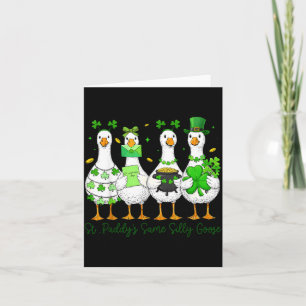 Carte St Paddys Même Oie Idiote pour Enfants Garçons Fil